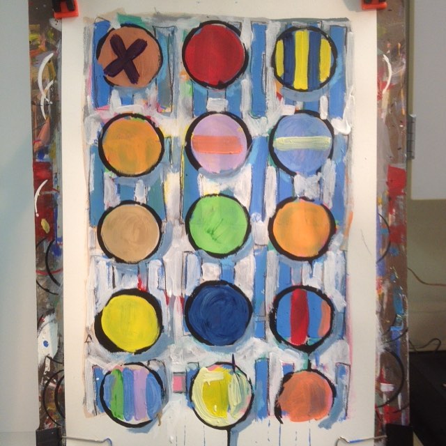 Painting: 15 circles